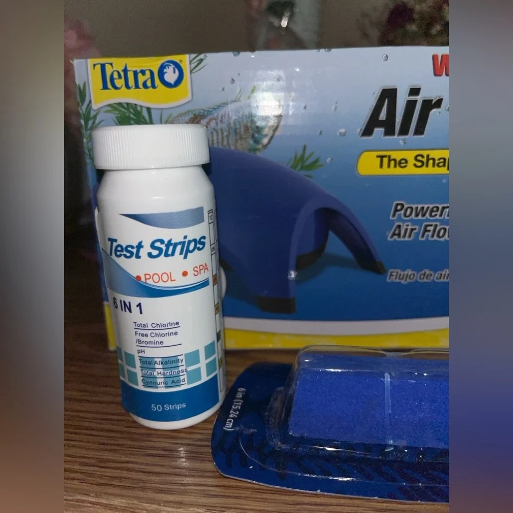 Brand NEW: Whisper Air Pump, Airstone, & Test Strips